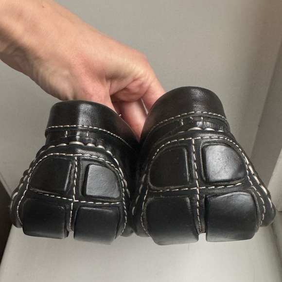 Via Spiga Size 12 men’s black loafers driving shoes - Picture 5 of 7